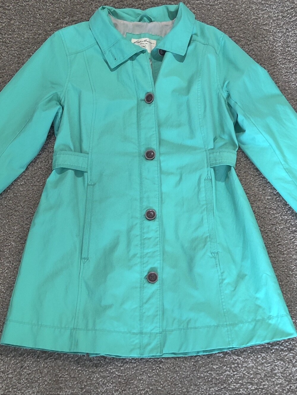 Eddie Bauer Teal Trench Coat